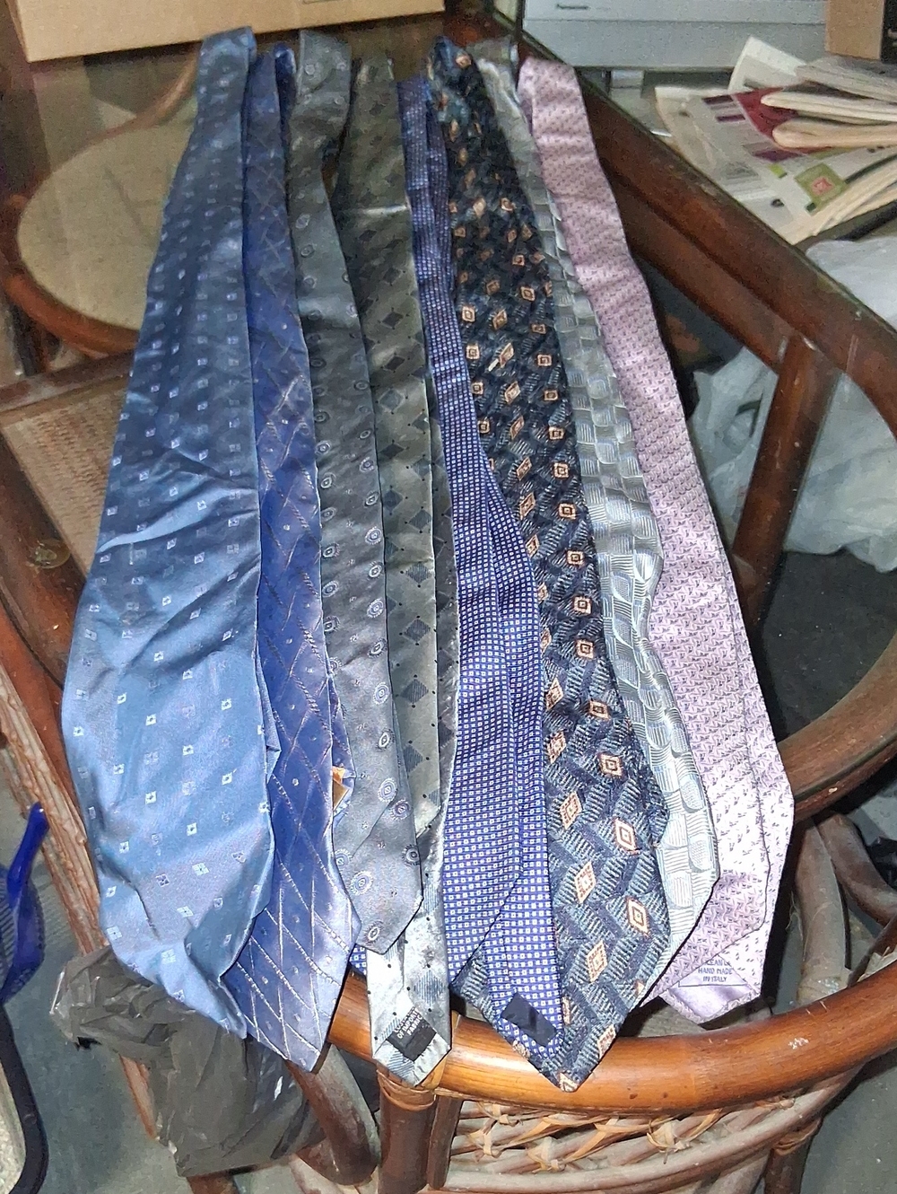Lot Of 8 Men's Assorted Neck Ties (Sku A 109)